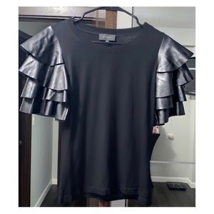 Garcia ruffles top, size L